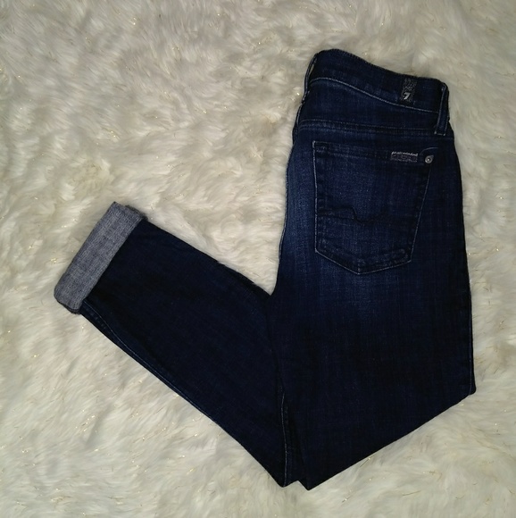 7 For All Mankind Denim - 7 for all Mankind Josefina Skinny Boyfriend Denim